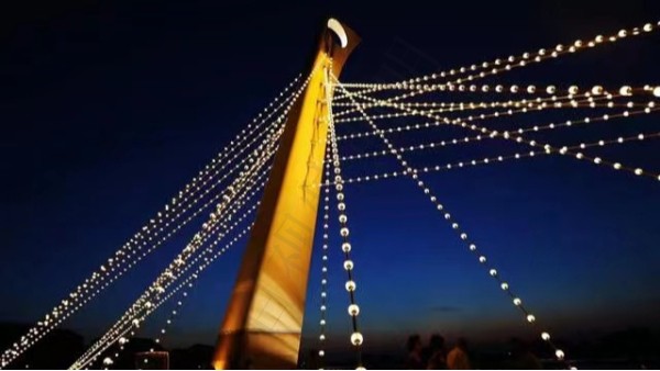 上海白牛塘桥桥梁环扣灯案例 上海白牛塘桥桥梁环扣灯案例